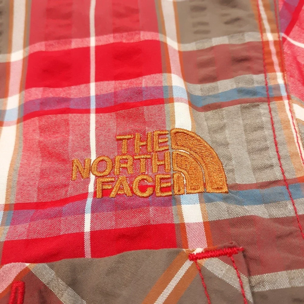 The North Face Shirt Mens Small Travel Outdoor Hiking Short Sleeve Plaid Nylon